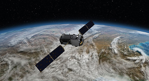 NASA's Orbiting Carbon Observatory (OCO)-2 (Artist Concept): Artist's rendering of NASA's Orbiting Carbon Observatory (OCO)-2, one of five new NASA Earth science missions set to launch in 2014, and one of three managed by JPL.